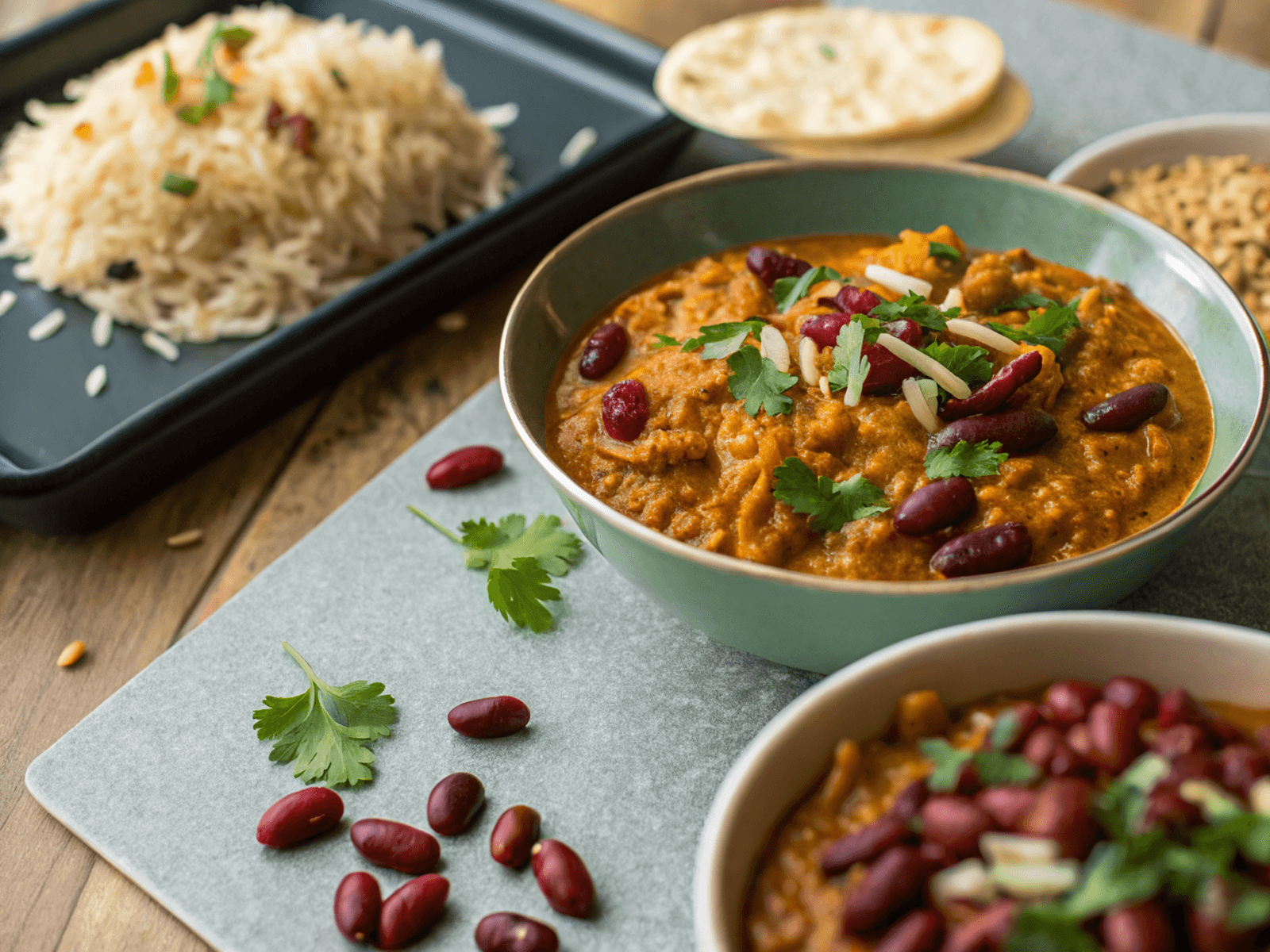 Coconut dal with kidney beans