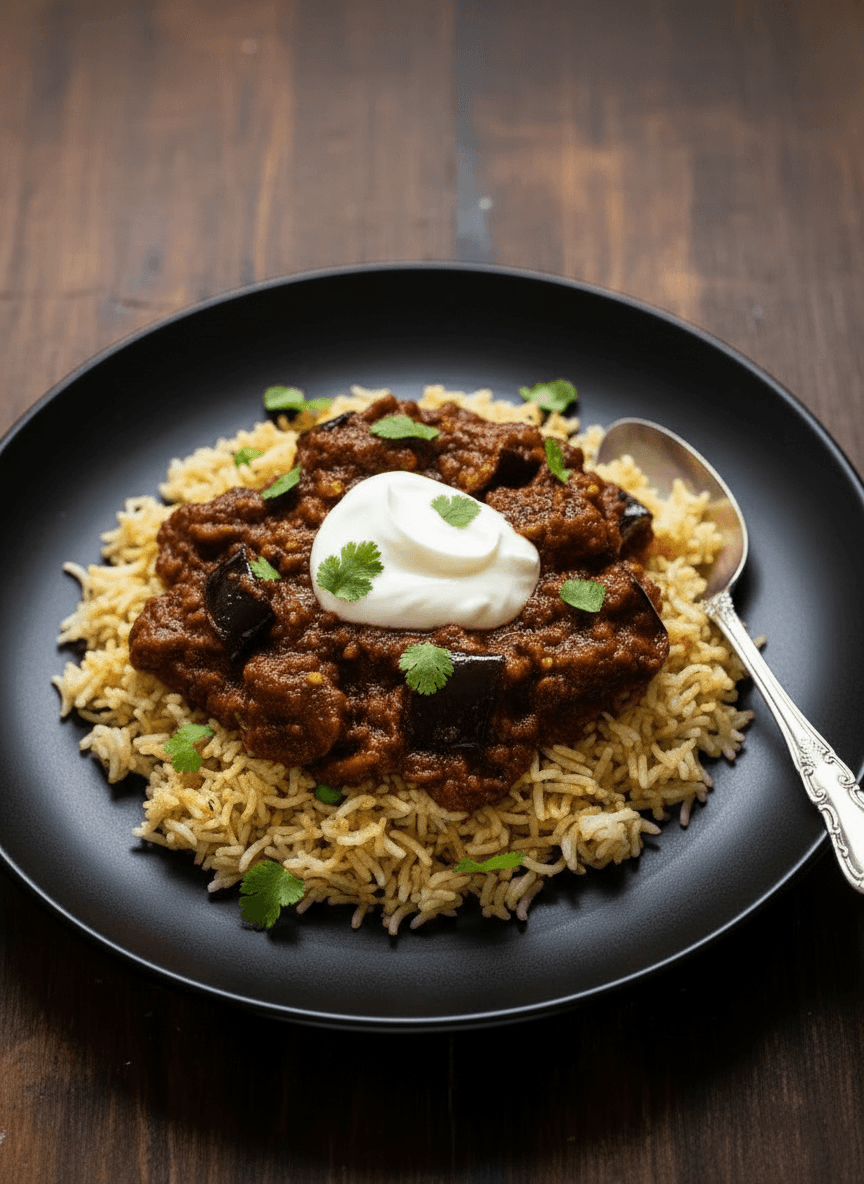 South Indian Eggplant Curry