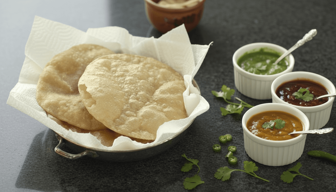 Puffed Indian Bread (Poori)