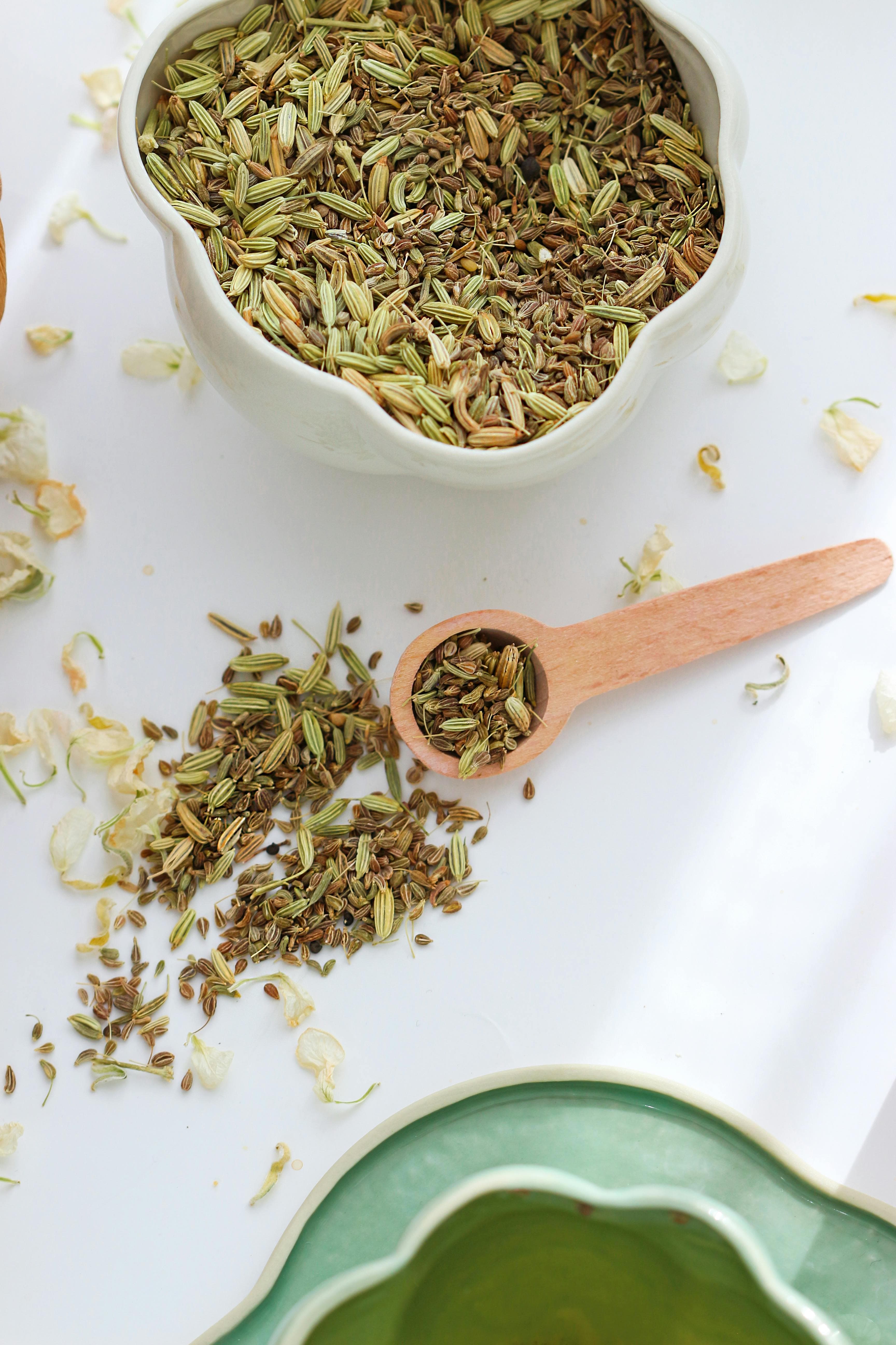 Fennel seeds used in Indian cooking