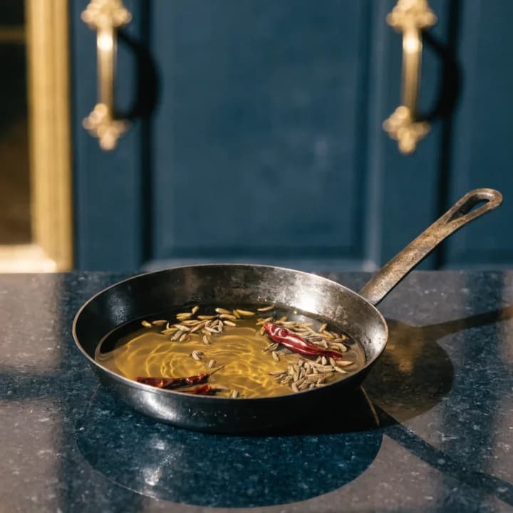 Small tadka pan for tempering spices