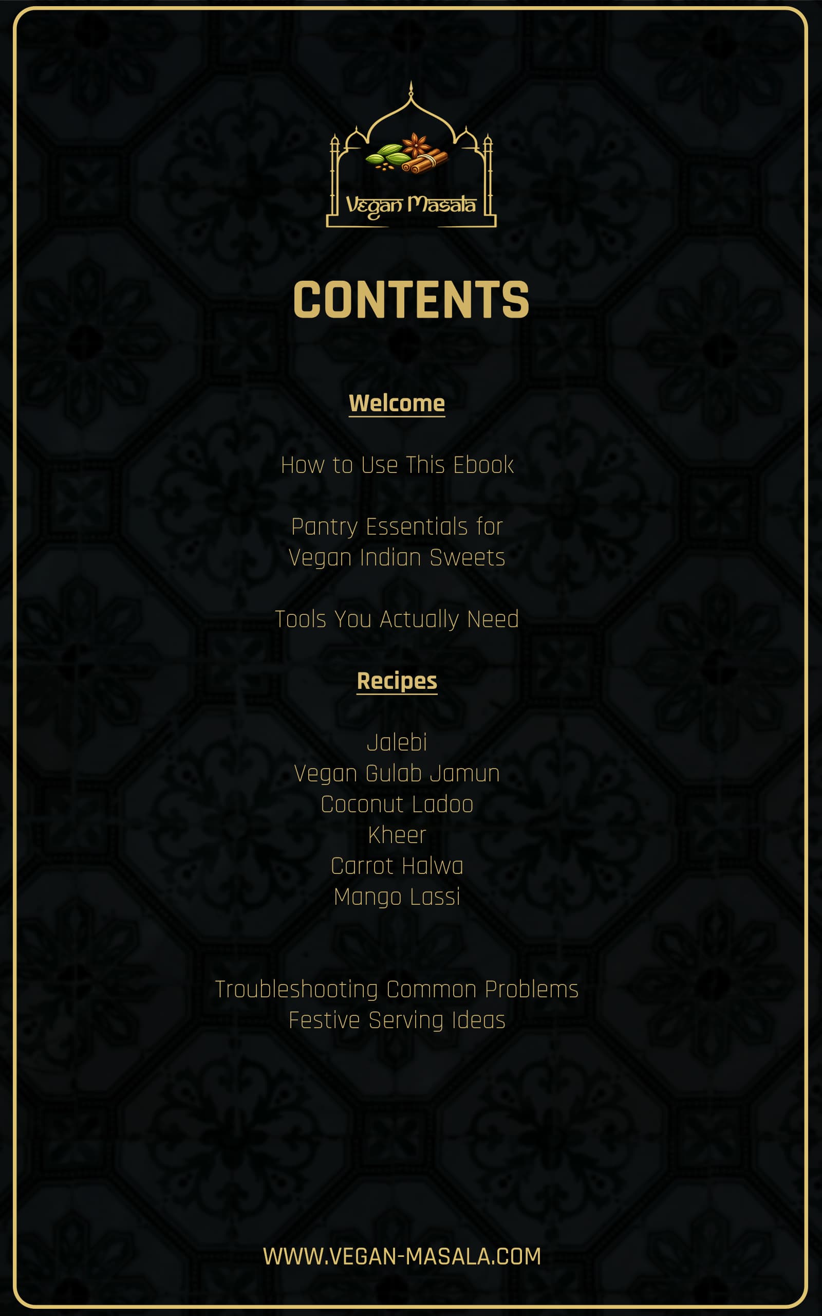 Original ebook contents page preview