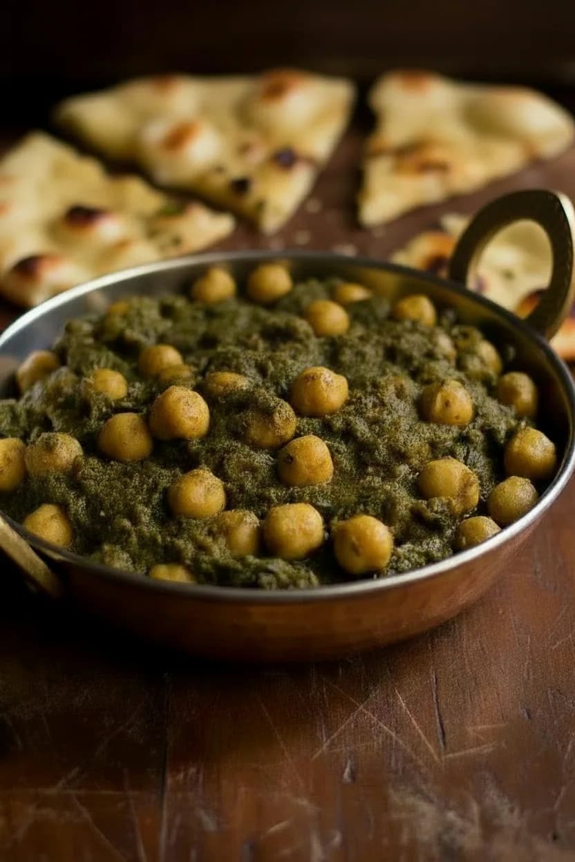 Palak Chole (Spinach Chickpea Curry)