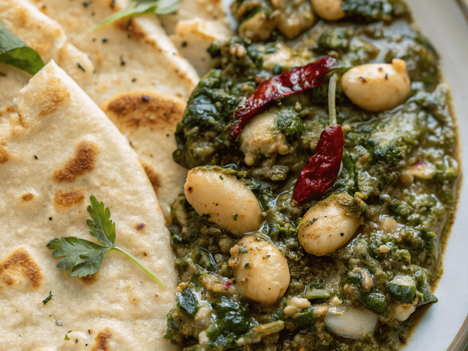 Saag Butter Beans