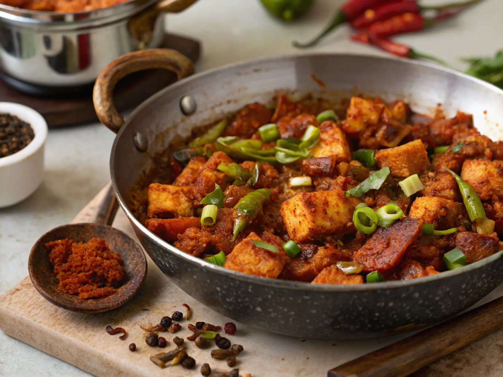 Tofu Kondattam (South Indian Spicy Crispy Tofu)