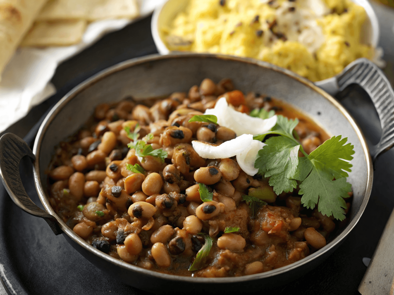 Vegan blackeye bean curry