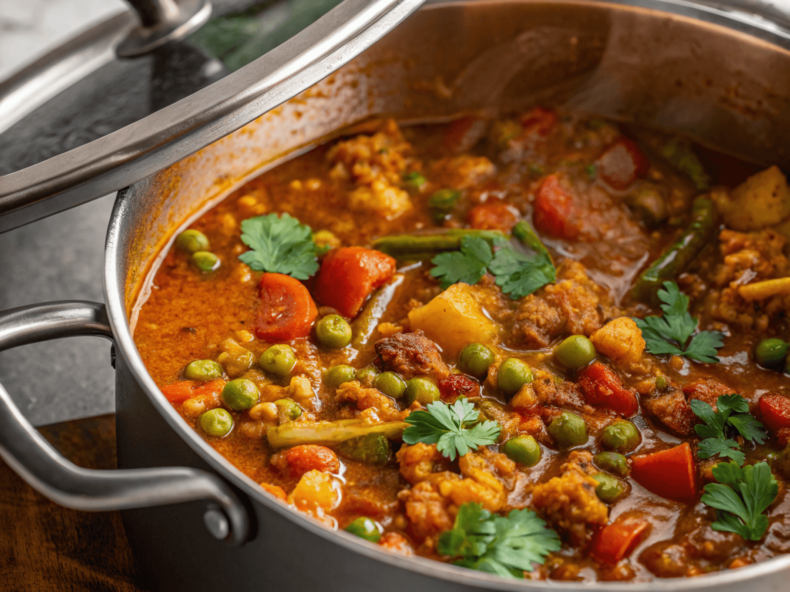 Vegetable Bhuna (North Indian Vegetable Curry)