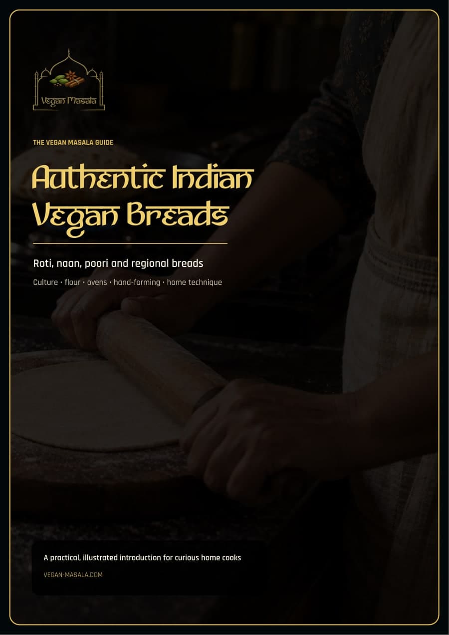 Cover of the free Authentic Indian Vegan Breads starter guide